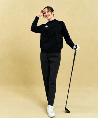 23区GOLF 【WOMEN】シワになりにくいドレッシーゴルフパンツ グレー系