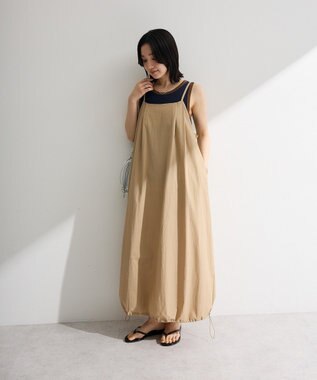 Green Parks 撥水加工キャミワンピース Beige