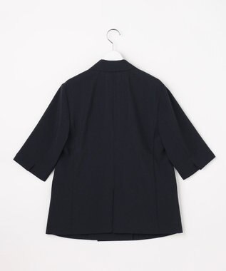 J.PRESS LADIES S BREEZ COOL トロ ハーフスリーブ ダブル ジャケット ネイビー系