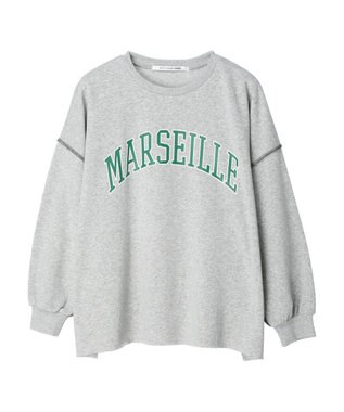 Green Parks ・ＲＡＹ　ＣＡＳＳＩＮ　ロゴｐｔカラーステッチスウェット Gray Mixture