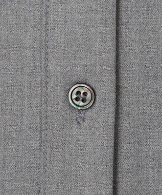 組曲 L 【KUMIKYOKU NAVY】ウーステッドライククロス シャツワンピース ミディアムグレー系