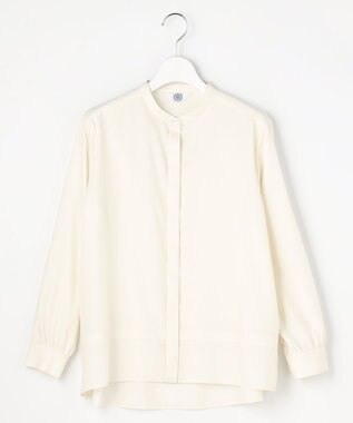 J.PRESS LADIES LIMBLESS50ツイル ブラウス アイボリー系