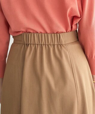 YECCA VECCA プリーツMIXフレアスカート Beige