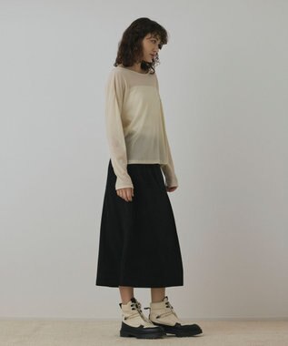 GRACE CONTINENTAL フロッキーオーバーカットトップ キナリ