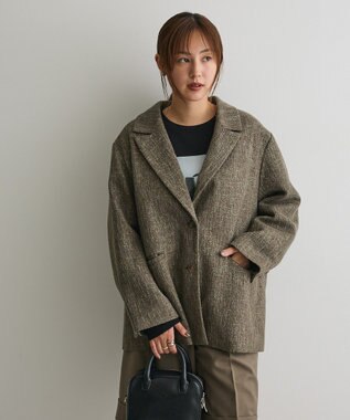 CRAFT STANDARD BOUTIQUE ツイードジャケット Dark Brown
