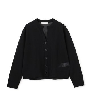 UNFILO シアーフォルムニット キーネックカーディガン