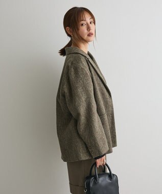 CRAFT STANDARD BOUTIQUE ツイードジャケット Dark Brown