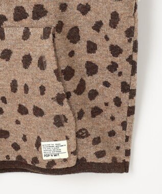 PW CIRCULUS 【MEN】SNOW LEOPARD柄フーディー ベージュ系5