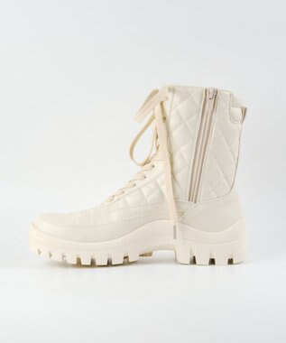 BONTRE 【MIONOTIS/ミオノティス】キルティングレースアップショートブーツ/40512 アイボリー