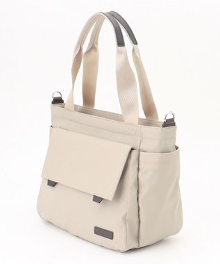 Y'SACCS ダブルタブ　トラベル2WAYトートバッグ ライトベージュ