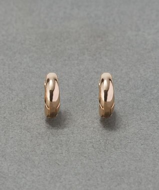 Phoebe 【金属アレルギー対応】シンプルフープスナップイヤリング　シャンパンゴールド シャンパンゴールド