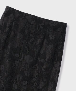 GRACE CONTINENTAL フロッキーレーススカート ブラック
