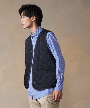 J.PRESS MEN メモリーツイルキルティングベスト ネイビー系