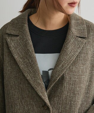 CRAFT STANDARD BOUTIQUE ツイードジャケット Dark Brown