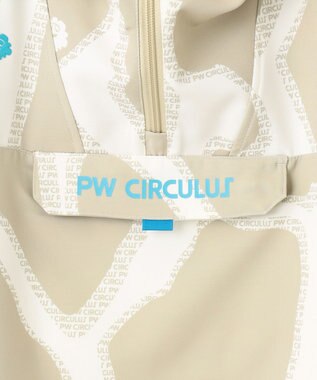 PW CIRCULUS 【WOMEN】プリント ウエスト2WAY アノラック ゴルフウェア レディース ベージュ系5
