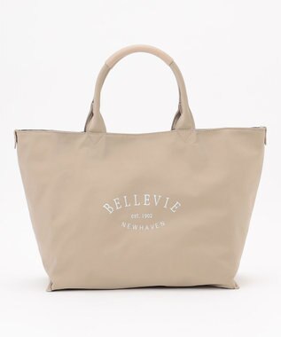 J.PRESS LADIES 【リバーシブル】ナイロン トート ベージュ系