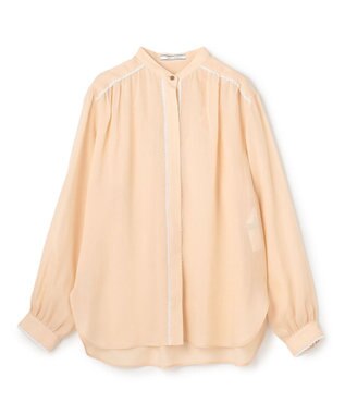 BEIGE， PAULINE / リネンヴィスコースレースブラウス Peach