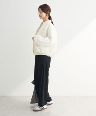 Green Parks 中綿シャーリングブルゾン Ivory