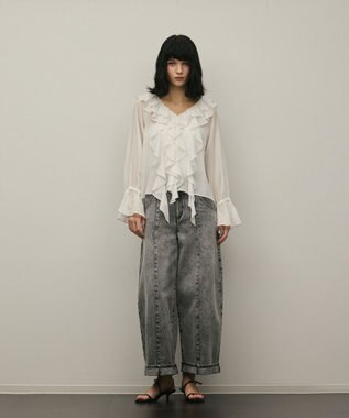 クロップトバレルパンツ