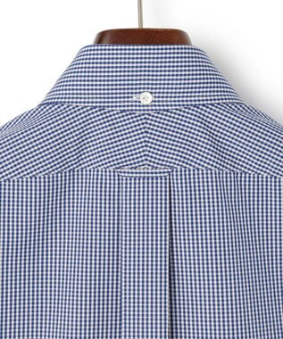 J.PRESS MEN 【PREMIUM PLEATS / 形態安定】ギンガムチェック ドレスシャツ / B.D. ネイビー系3