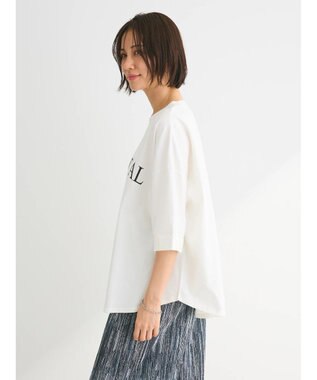 Green Parks インド綿 ＢＩＧサイズアーチロゴ半袖プルオーバー Off White