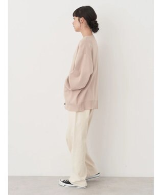 earth music&ecology クルーネックミドル丈カーディガン Beige