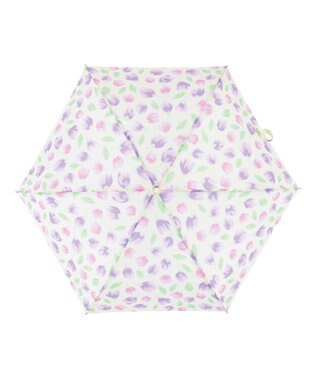 MOONBAT estaa 【耐風】折りたたみ傘 チューリップフォレスト UV ピンク