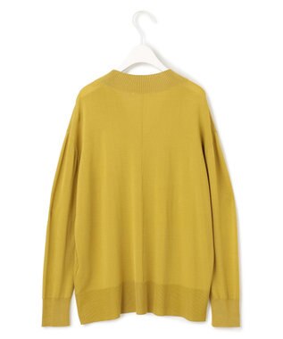 【極美品】ＩＣＢ　カシミヤ混 Ｖネックニット Ｓ　レモンイエロー　オンワード樫山 快ラクWEAR ウォッシャブル カシミヤ混 無地 Vネック セーター 快楽