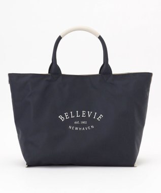 J.PRESS LADIES 【リバーシブル】ナイロン トート ネイビー系