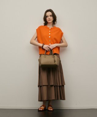 GRACE CONTINENTAL TOV MOU BAG S ブラウン