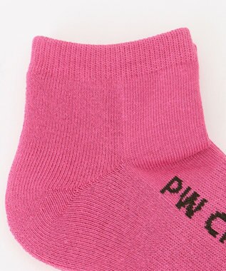 PW CIRCULUS 【WOMEN】【土踏まずをサポート】ロゴ ショートソックス ピンク系