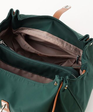 LA BAGAGERIE タックラウンド2WAYバッグ ダークグリーン