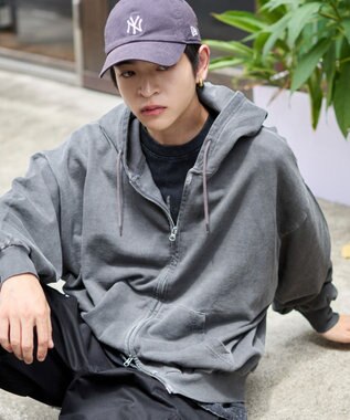 WEGO 【ユニセックス着用ITEM/MLサイズ展開】バルーンBIGダブルZIPパーカー ブラックその他