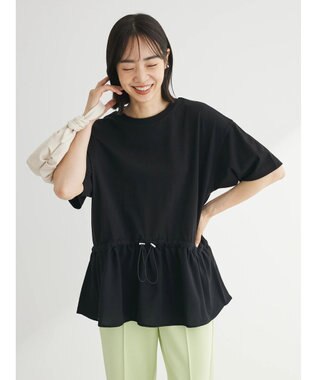 Green Parks ドロスト切替えドッキングカットプルオーバー Black