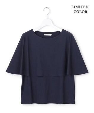 ICB 【WEB限定カラーあり】マットスキューバ ケープデザインカットソー ネイビー［WEB限定］