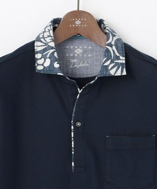 JOSEPH ABBOUD 【キングサイズ・老舗アロハブランドと21年愛されるポロシャツがコラボ】KAHALA ALOHA ダディポロ ネイビー系