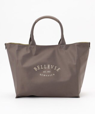 J.PRESS LADIES 【リバーシブル】ナイロン トート ブラウン系