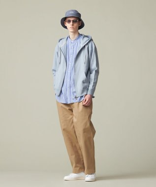 J.PRESS YORK STREET 【UNISEX】裏毛フルジップパーカー ブルー系