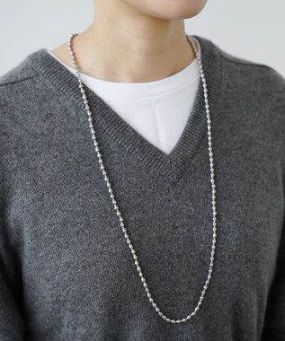 monshiro 【バロックパール/2WAY】イチョウロング ネックレス ゴールド×グレー