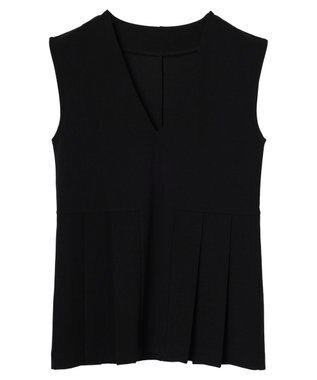 Green Parks ・Ｐｅｔｉｔ　Ｆｌｅｕｒ　サイドプリーツベスト Black