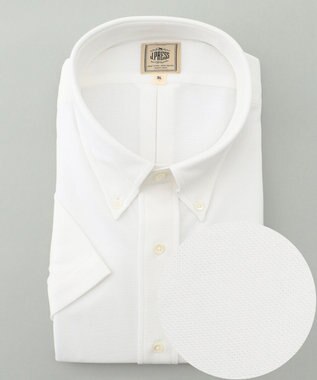 J.PRESS MEN 【KING SIZE】【夏に嬉しい高機能】カノコインレイパッチポケット シャツ/B.D