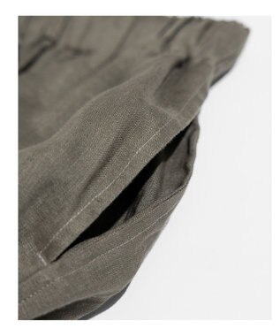 LENO LINEN EASY  PANTS 【UNISEX】/ リネンイージーパンツ KHAKI