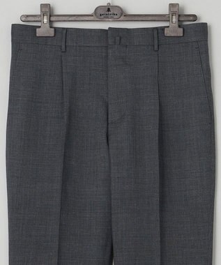 GOTAIRIKU ロングセラー【洗える/折り目加工/シワになりにくい/ウエストアジャスター】ウォッシャブル サマーウール100％パンツ_限定色(1タック)23年モデル グレー系4