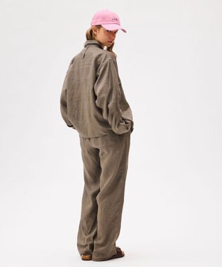 LENO LINEN EASY  PANTS 【UNISEX】/ リネンイージーパンツ KHAKI