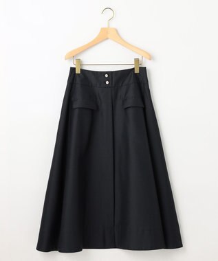 組曲 【洗える・涼感】シアーボイル スカート ネイビー系