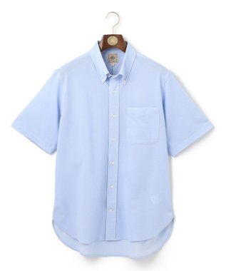 J.PRESS MEN 【KING SIZE】【夏に嬉しい高機能】カノコインレイパッチポケット シャツ/B.D サックスブルー系