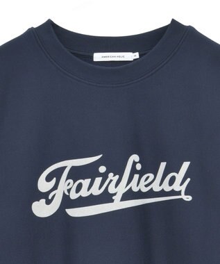 AMERICAN HOLIC Fairfield フロッキースウェットプルオーバー Navy