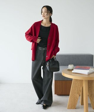 CRAFT STANDARD BOUTIQUE ホックワイドパンツ Black