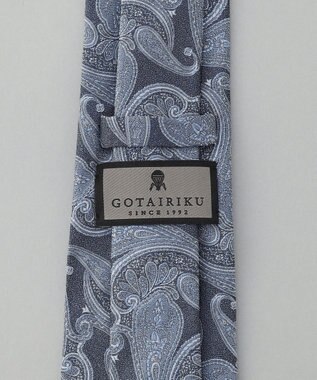 GOTAIRIKU GOTAIRIKU別注【日本製】シルク ネクタイ_ペイズリー柄 サックスブルー系4