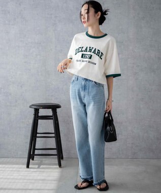 WEGO リンガーグラフィックショートT オフホワイト